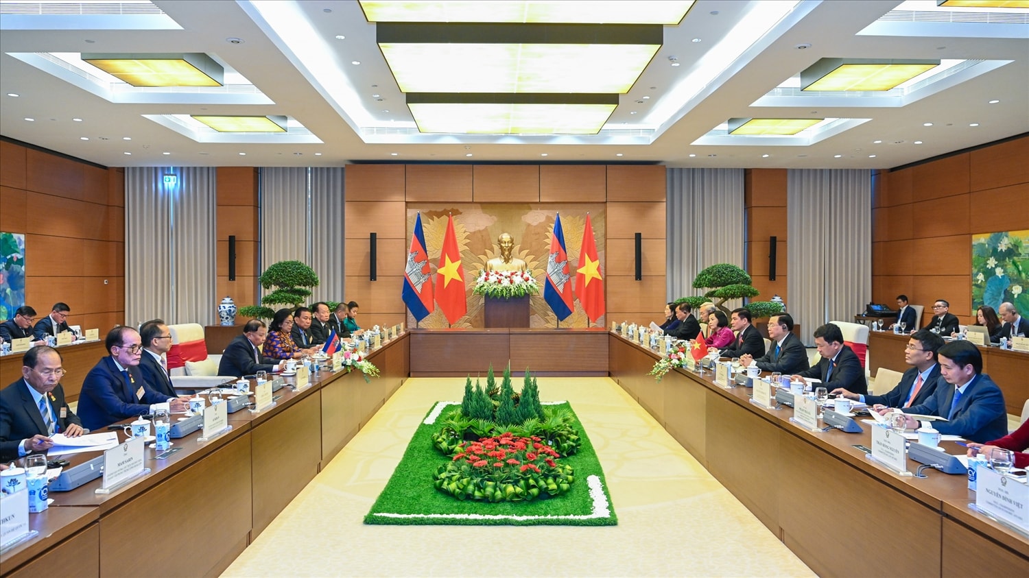 Toàn cảnh cuộc hội đàm Toàn cảnh cuộc hội đàm