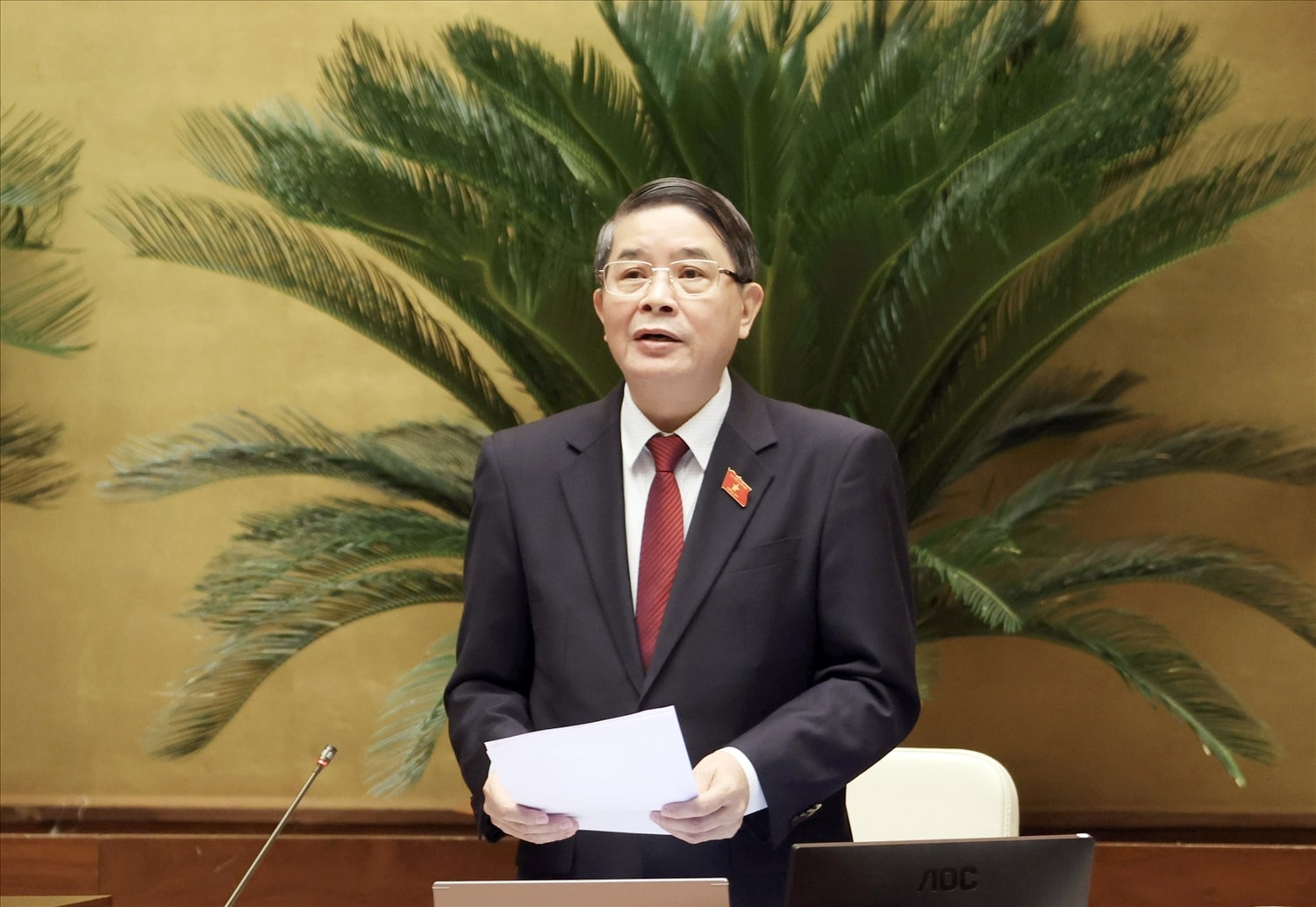 Phó Chủ tịch Quốc hội Nguyễn Đức Hải điều hành phiên họp 