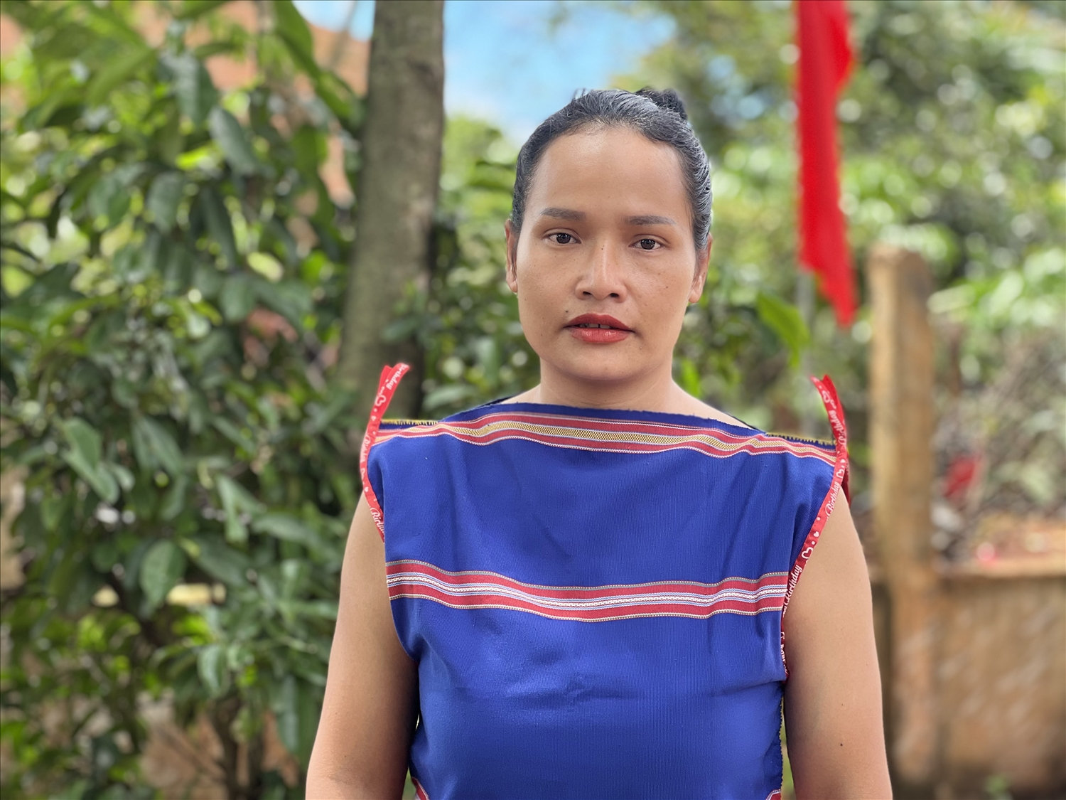 Bà H’Uyên Niê - Phó Chủ tịch Hội LHPN xã Ia Mơ Nông, huyện Chư Păh, tỉnh Gia Lai