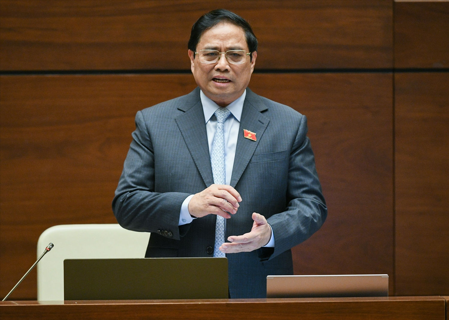 Thủ tướng Chính phủ Phạm Minh Chính trả lời chất vấn tại phiên họp Thủ tướng Chính phủ Phạm Minh Chính trả lời chất vấn tại phiên họp