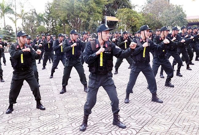 Công an tỉnh Đắk Nông tổ chức mở đợt cao điểm ra quân trấn áp tội phạm dịp Tết Nguyên đán Quý Mão