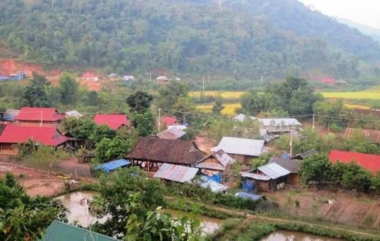 Một góc bản làng xã Mường Ải