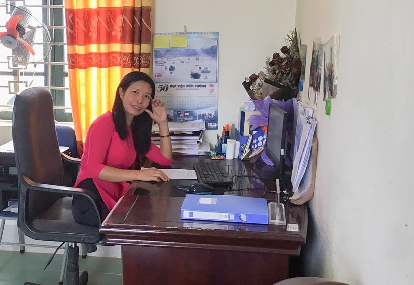 Mặc dù làm công tác quản lý, song cô Ngọc vẫn đứng lớp và nhận được nhiều sự yêu mến của học trò.