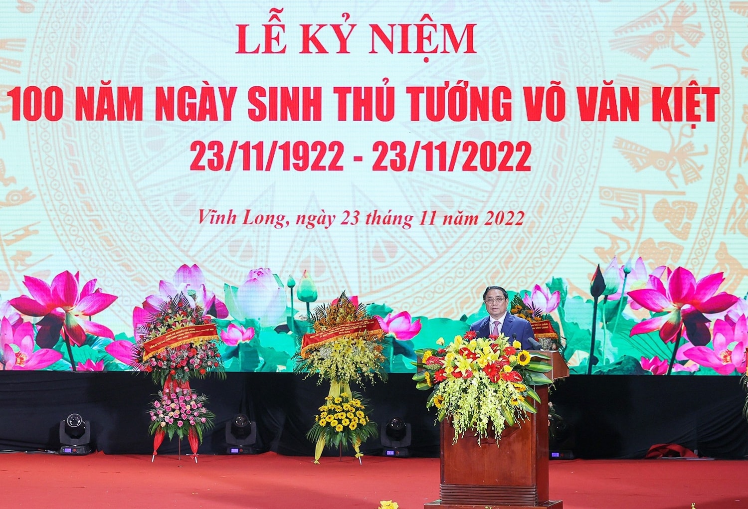 Thủ tướng Chính phủ Phạm Minh Chính phát biểu tại Lễ kỷ niệm 100 năm Ngày sinh Thủ tướng Võ Văn Kiệt Thủ tướng Chính phủ Phạm Minh Chính phát biểu tại Lễ kỷ niệm 100 năm Ngày sinh Thủ tướng Võ Văn Kiệt