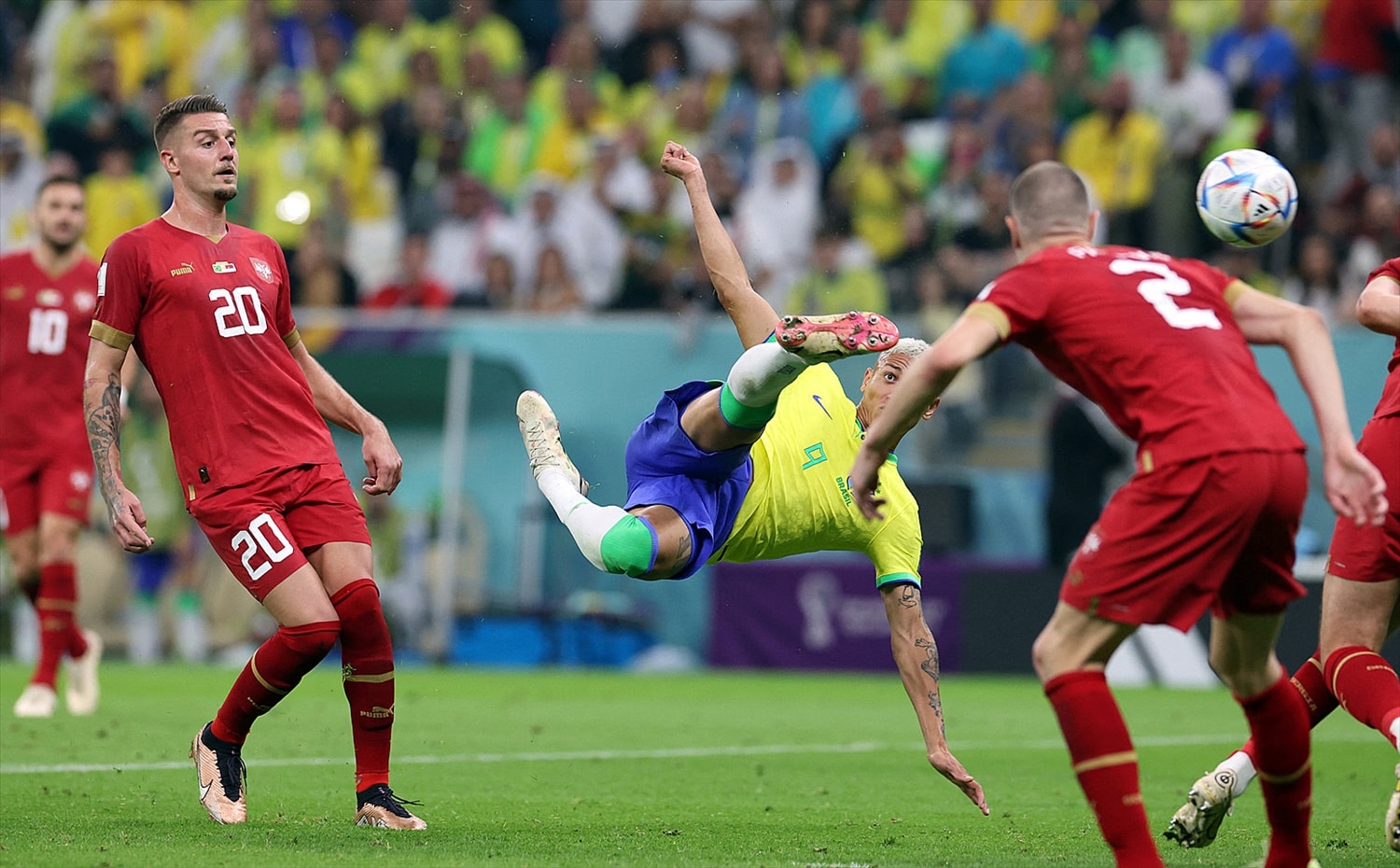 Siêu phẩm của Richarlison (Ảnh Reuters)
