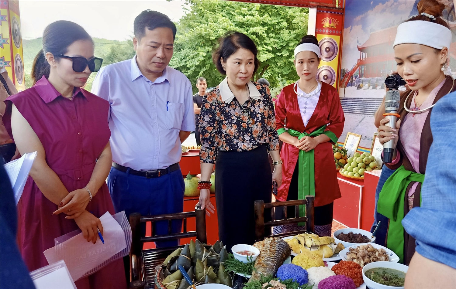Khu gian hàng giới thiệu về ẩm thực 