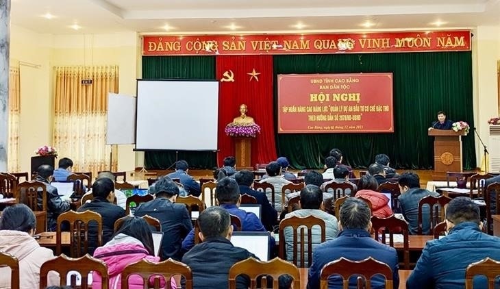 Quang cảnh Hội nghị tập huấn nâng cao năng lực cho cán bộ cấp xã (ảnh Mạnh Cường) Quang cảnh Hội nghị tập huấn nâng cao năng lực cho cán bộ cấp xã (ảnh Mạnh Cường)