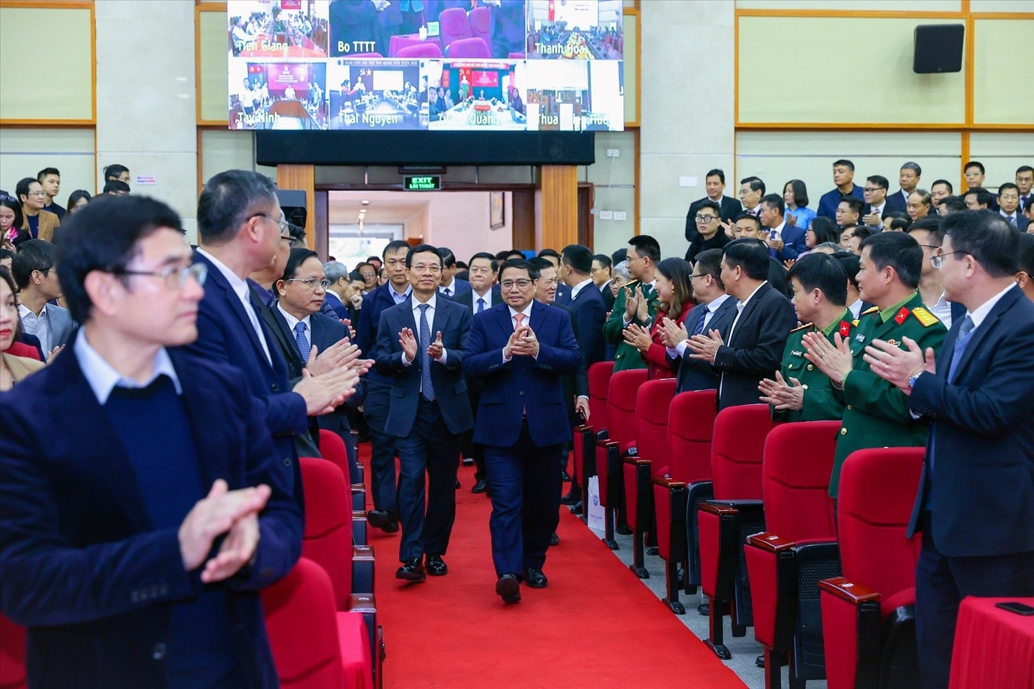 Thủ tướng Phạm Minh Chính đến dự Hội nghị tổng kết công tác năm 2022, triển khai nhiệm vụ năm 2023 của Bộ Thông tin và Truyền thông - Ảnh Thủ tướng Phạm Minh Chính đến dự Hội nghị tổng kết công tác năm 2022, triển khai nhiệm vụ năm 2023 của Bộ Thông tin và Truyền thông - Ảnh