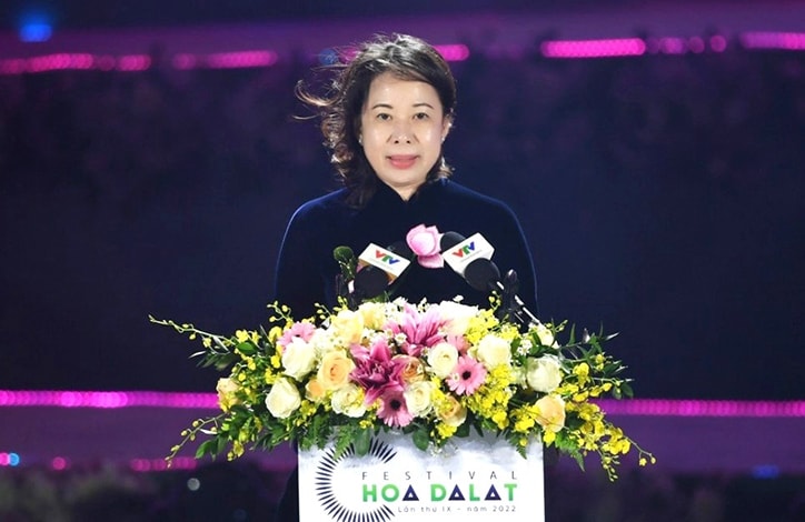 Phó Chủ tịch Nước Võ Thị Ánh Xuân phát biểu tại Lễ khai mạc Festival hoa Đà Lạt lần thứ IX năm 2022 Phó Chủ tịch Nước Võ Thị Ánh Xuân phát biểu tại Lễ khai mạc Festival hoa Đà Lạt lần thứ IX năm 2022