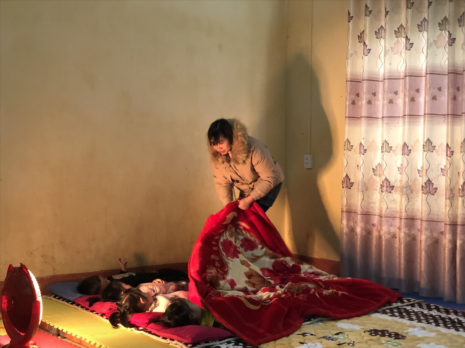 Tăng cường chăn ấm tại phòng ngủ bán trú