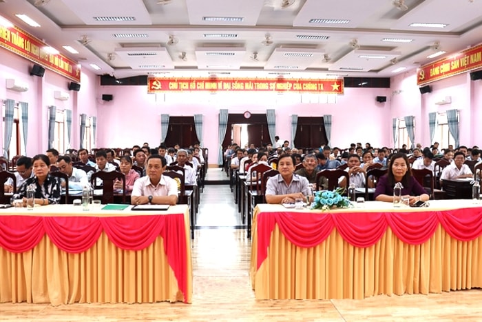 Các đại biểu tham dự hội nghị tuyên truyền.(Ảnh: Thanh Vàng) Các đại biểu tham dự hội nghị tuyên truyền.(Ảnh: Thanh Vàng)