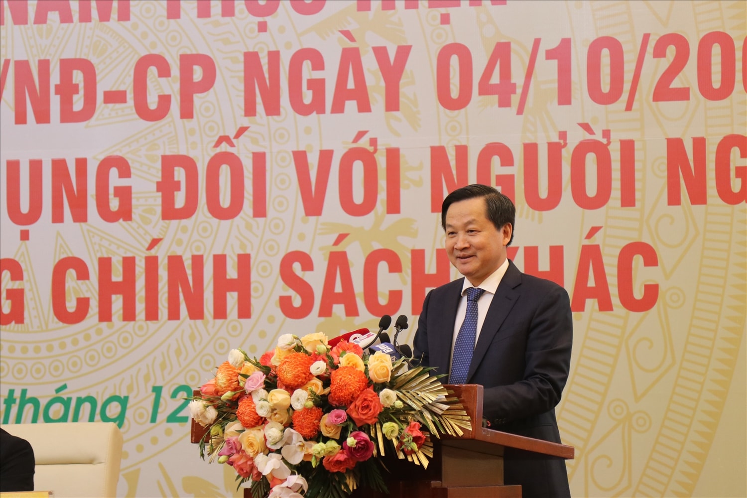 Phó Thủ tướng Chính phủ Lê Minh Khái phát biểu tại Hội nghị. Phó Thủ tướng Chính phủ Lê Minh Khái phát biểu tại Hội nghị.