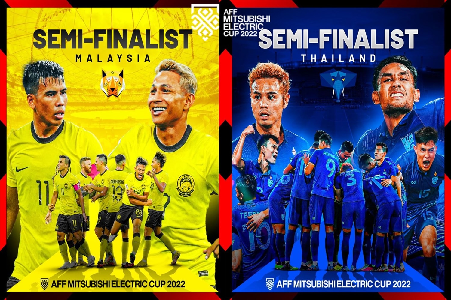 Dù thua 0 - 1 ở lượt đi, nhưng Thái Lan vẫn còn nguyên cơ hội giành vé vào chung kết AFF Cup 2022 bởi lượt về họ có điểm tựa sân nhà. Ảnh: AFF.