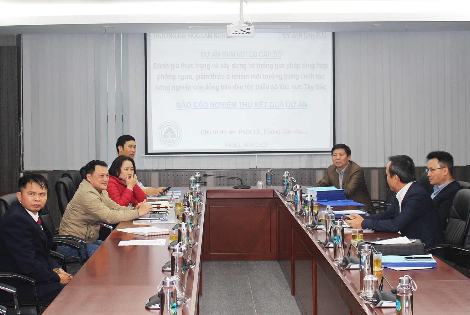 Quang cảnh buổi nghiệm thu Dự án