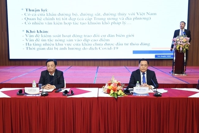 Hội nghị Thúc đẩy giao thương nông sản, thủy sản Việt Nam - Trung Quốc trong bối cảnh mới thu hút sự quan tâm của các bộ, ngành, địa phương, doanh nghiệp Hội nghị Thúc đẩy giao thương nông sản, thủy sản Việt Nam - Trung Quốc trong bối cảnh mới thu hút sự quan tâm của các bộ, ngành, địa phương, doanh nghiệp