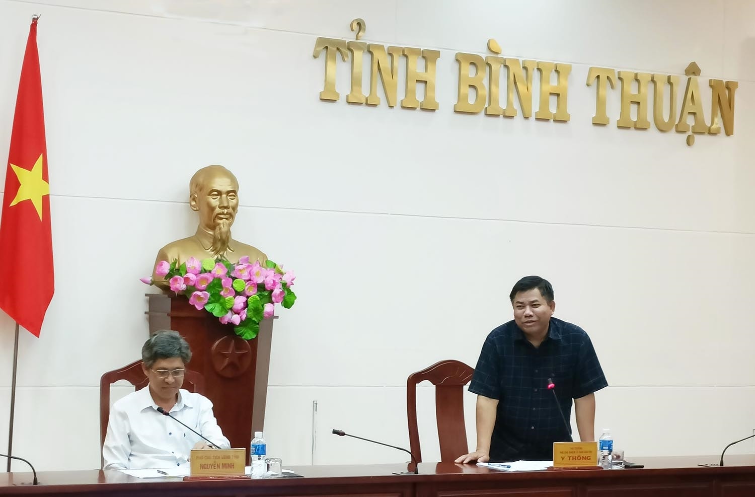 Thứ trưởng, Phó Chủ nhiệm UBDT phát biểu tại buổi công bố Quyết định thanh tra