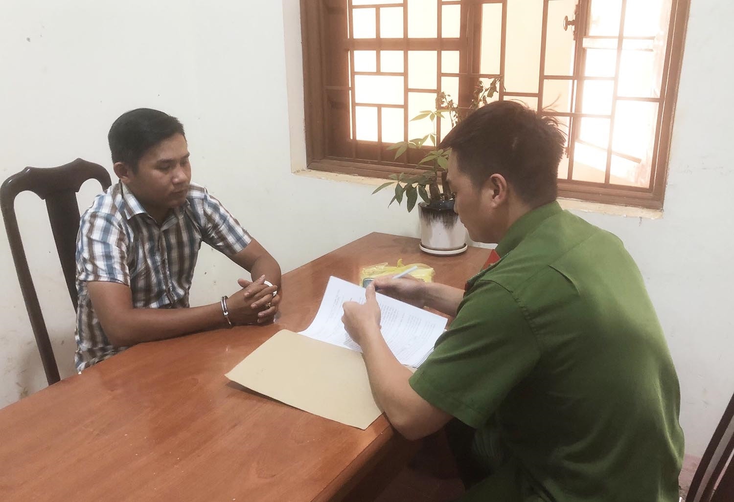 Đối tượng Lê Công Bắc tại cơ quan điều tra