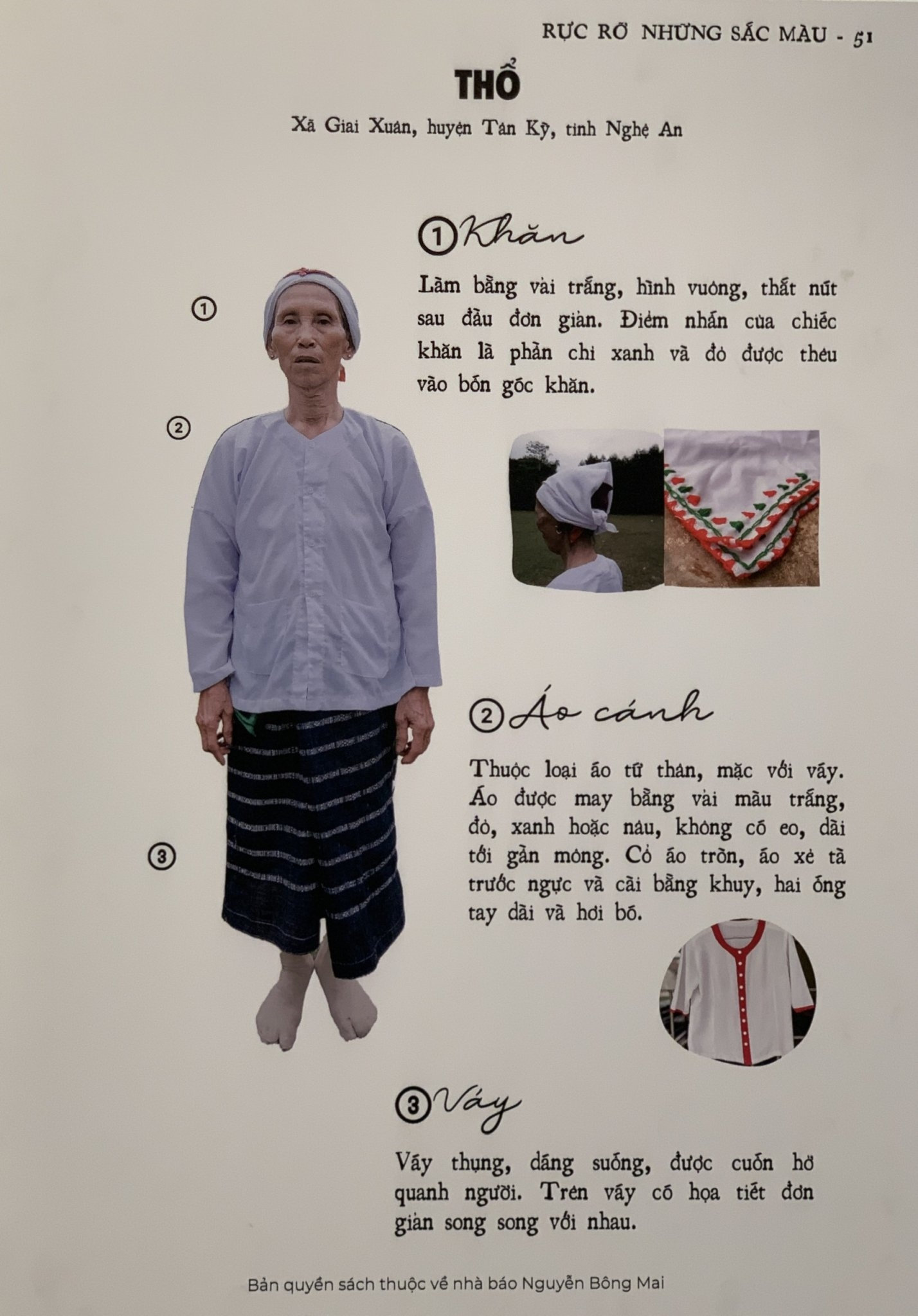 Hình ảnh trang phục dân tộc Thổ (xã Giai Xuân, huyện Tân Kỳ, tỉnh Nghệ An)