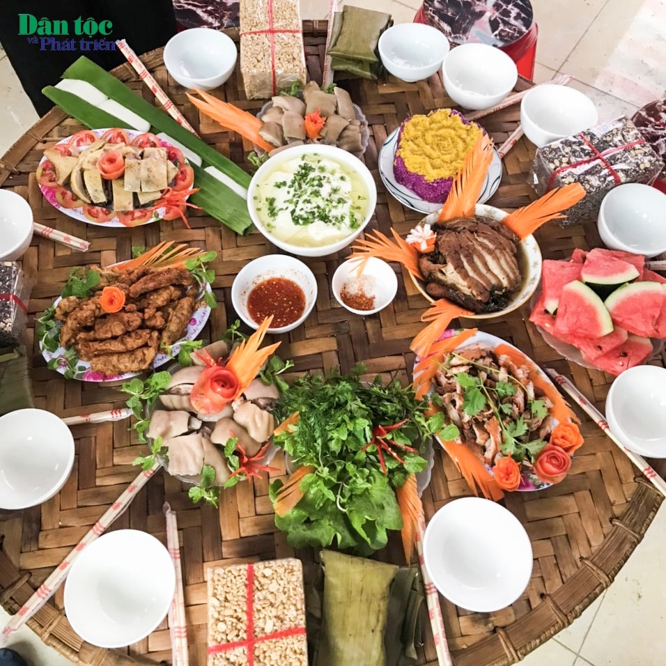 'Mâm cỗ tham gia thi ẩm thực tại Lễ hội 