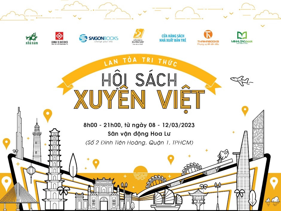 Hội sách Xuyên Việt lần thứ VI năm 2023 diễn ra từ ngày 8 - 12/3. Ảnh: Minh Hiệp