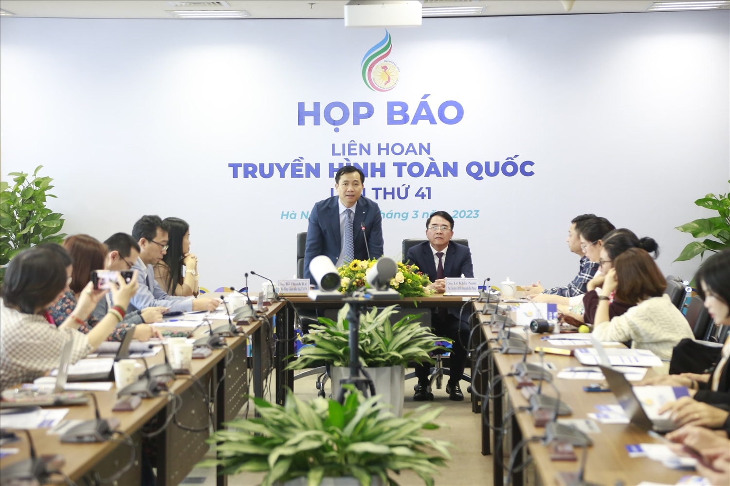 Toàn cảnh Họp báo Liên hoan Truyền hình toàn quốc lần thứ 41 Toàn cảnh Họp báo Liên hoan Truyền hình toàn quốc lần thứ 41