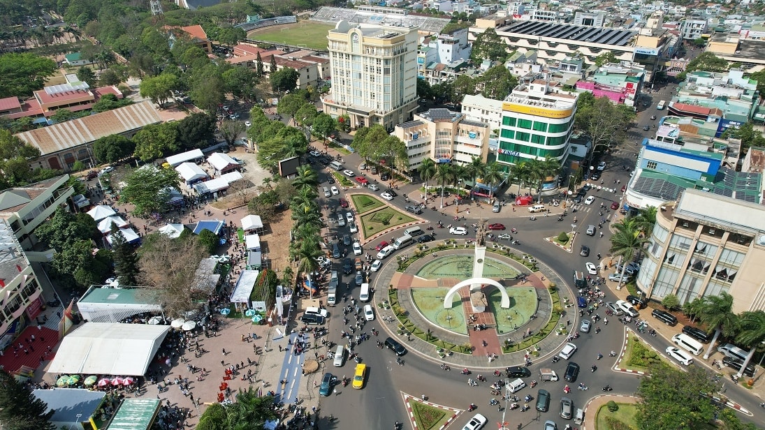 Hội chợ Triển lãm chuyên ngành cà phê tại Trung tâm Văn hóa tỉnh ở ngã sáu trung tâm Tp.Buôn Ma Thuột.