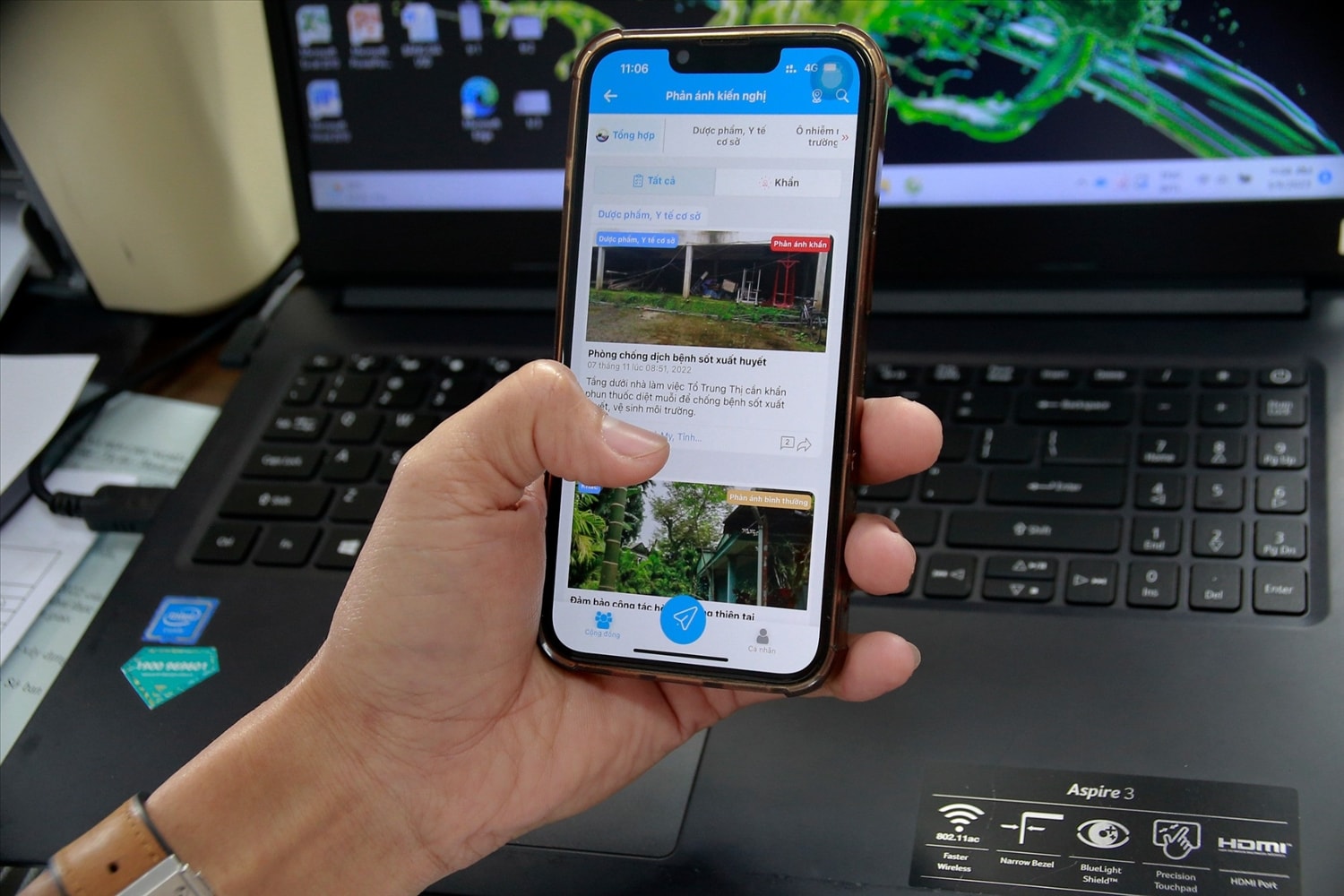 Thông qua ứng dụng ‘Bắc Trà My Smart’, người dân dễ dàng phản ánh và được xử lý những bất cập ngay trên chiếc điện thoại