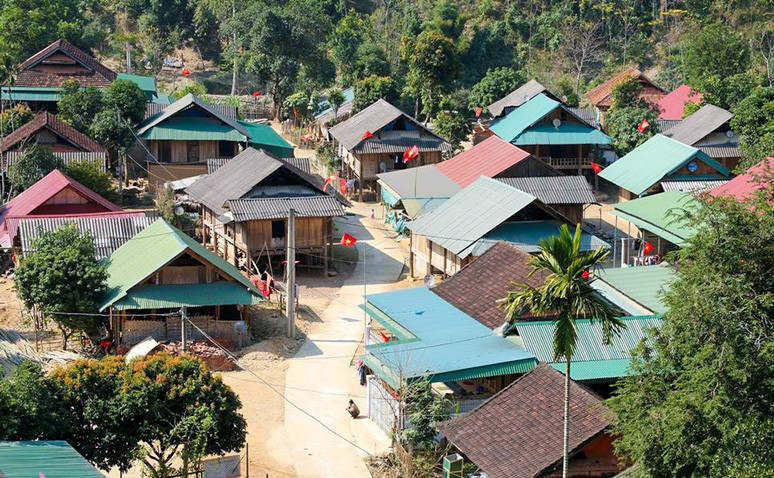 Một góc bản làng vùng cao Nghệ An ngày càng phát triển