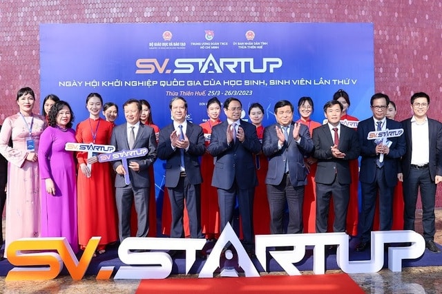 Ngày hội khởi nghiệp quốc gia của học sinh, sinh viên lần thứ V do Bộ Giáo dục và Đào tạo, Trung ương Đoàn Thanh niên cộng sản Hồ Chí Minh, UBND tỉnh Thừa Thiên Huế phối hợp tổ chức - Ảnh: VGP/Nhật Bắc