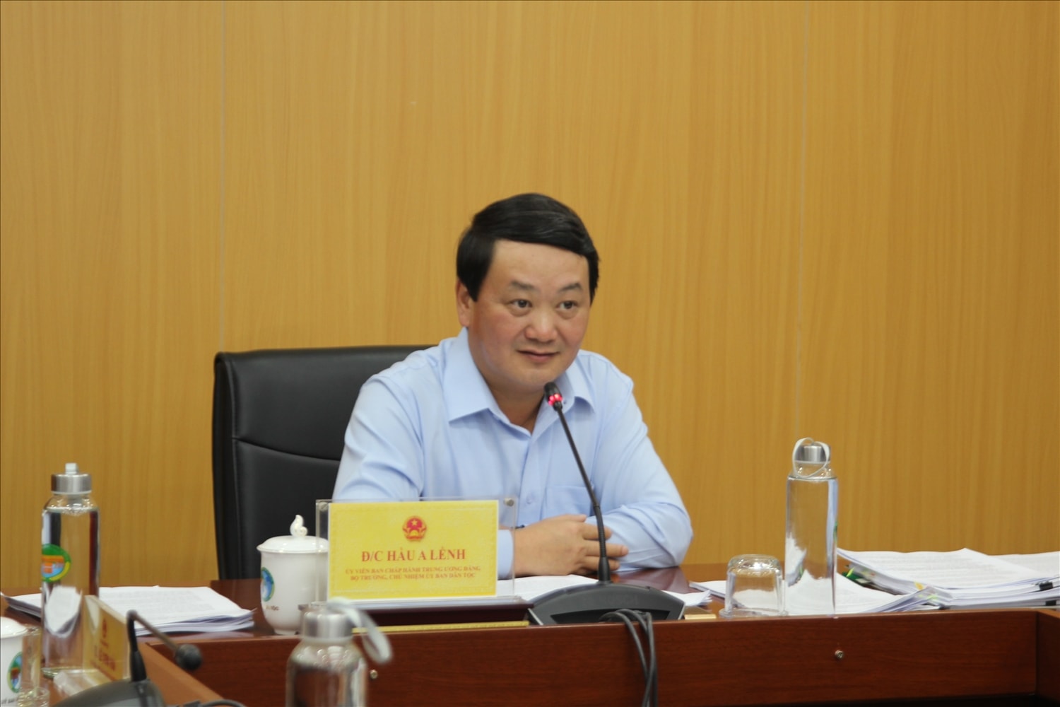 Bộ trưởng, Chủ nhiệm UBDT Hầu A Lềnh chủ trì Hội nghị