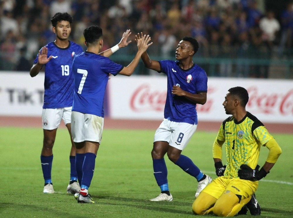 Đây là trận thắng đầu tiên của U22 Campuchia tại SEA Games trên sân nhà