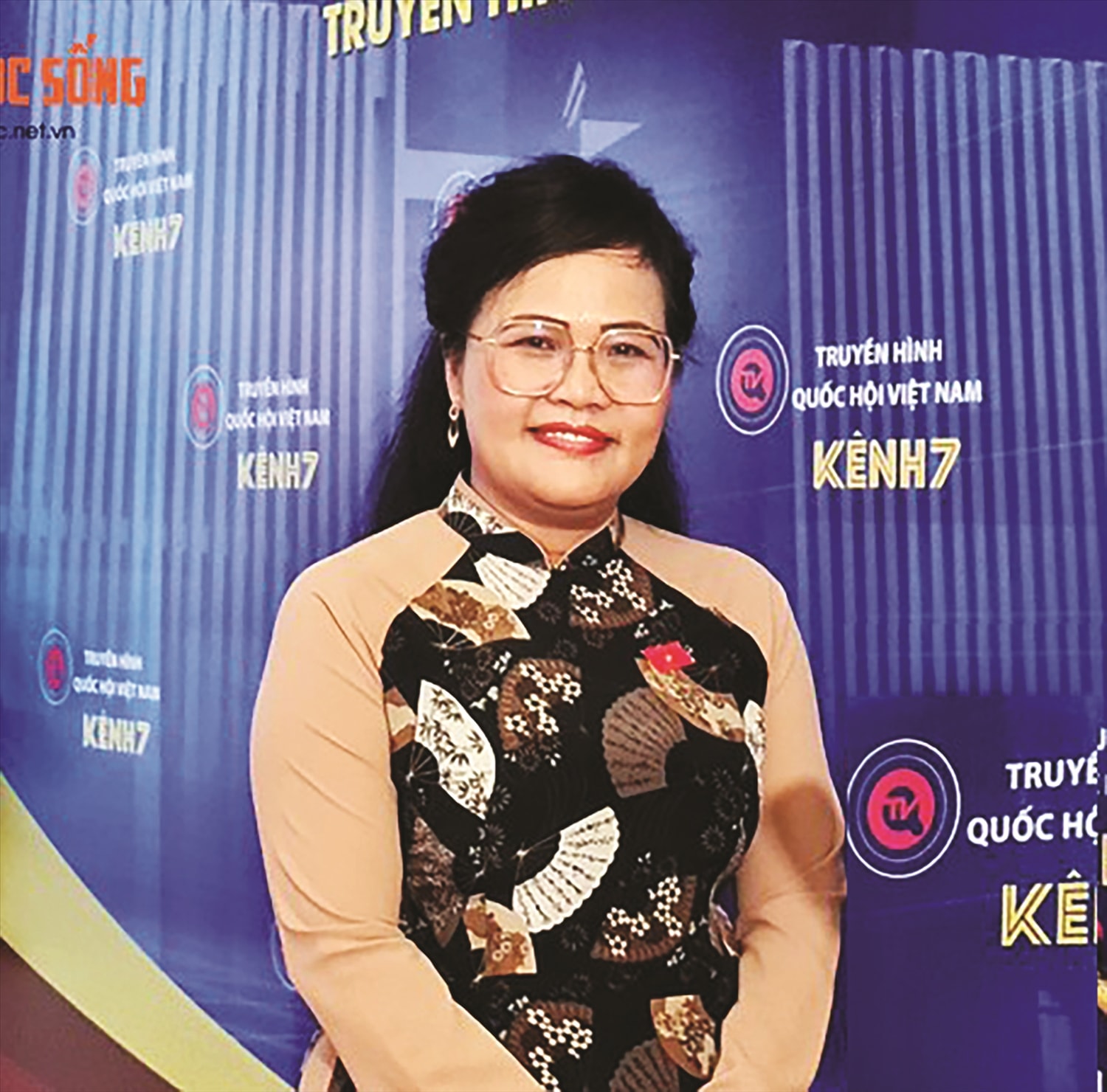 Chị Kê Sửu trong buổi phỏng vấn của kênh Truyền hình Quốc hội.