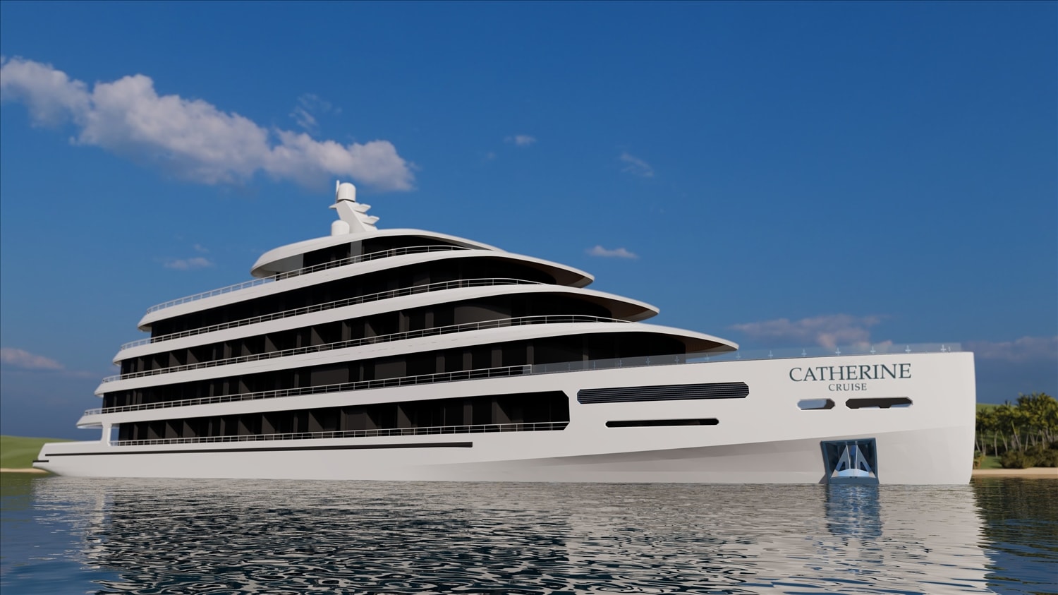 Hình ảnh siêu du thuyền 6 sao Catherine Cruise khi hoàn thiện