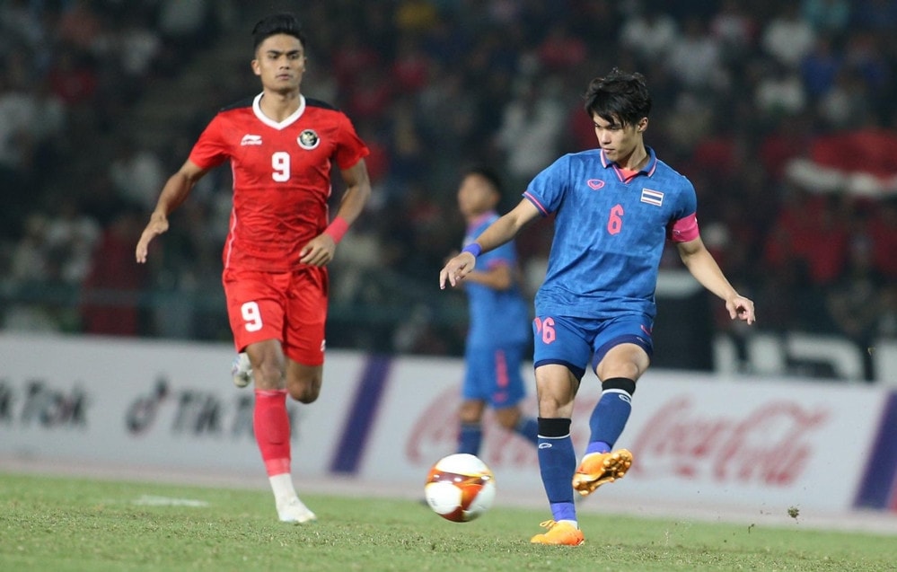 Trận chung kết đầy máu lửa giữa U22 Indonesia và U22 Thái Lan (Ảnh IT)