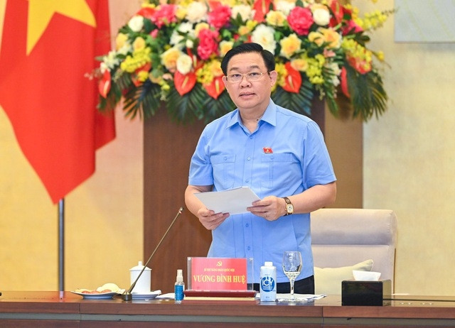 Chủ tịch Quốc hội nhấn mạnh, công tác chuẩn bị tổ chức kỳ họp phải hết sức kỹ lưỡng - Ảnh: VGP/Nhật Bắc