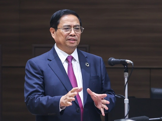 Sắp tới, Thủ tướng đề nghị các nhà đầu tư Nhật tích cực tham gia cùng Việt Nam trong quá trình tổng kết 35 năm thu hút đầu tư FDI, đóng góp tích cực hơn nữa cho quan hệ Việt Nam - Nhật Bản ngày càng đi vào chiều sâu, thực chất, hiệu quả - Ảnh: VGP/Nhật Bắc