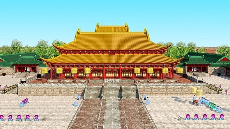 Trung tâm Bảo tồn Di sản Thăng Long - Hà Nội phối hợp các đơn vị tái hiện không gian Điện Kính Thiên trên phối cảnh 3D.