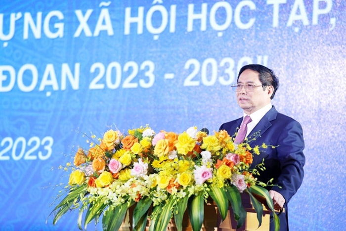 Thủ tướng Phạm Minh Chính phát biểu tại Lễ phát động Phong trào 