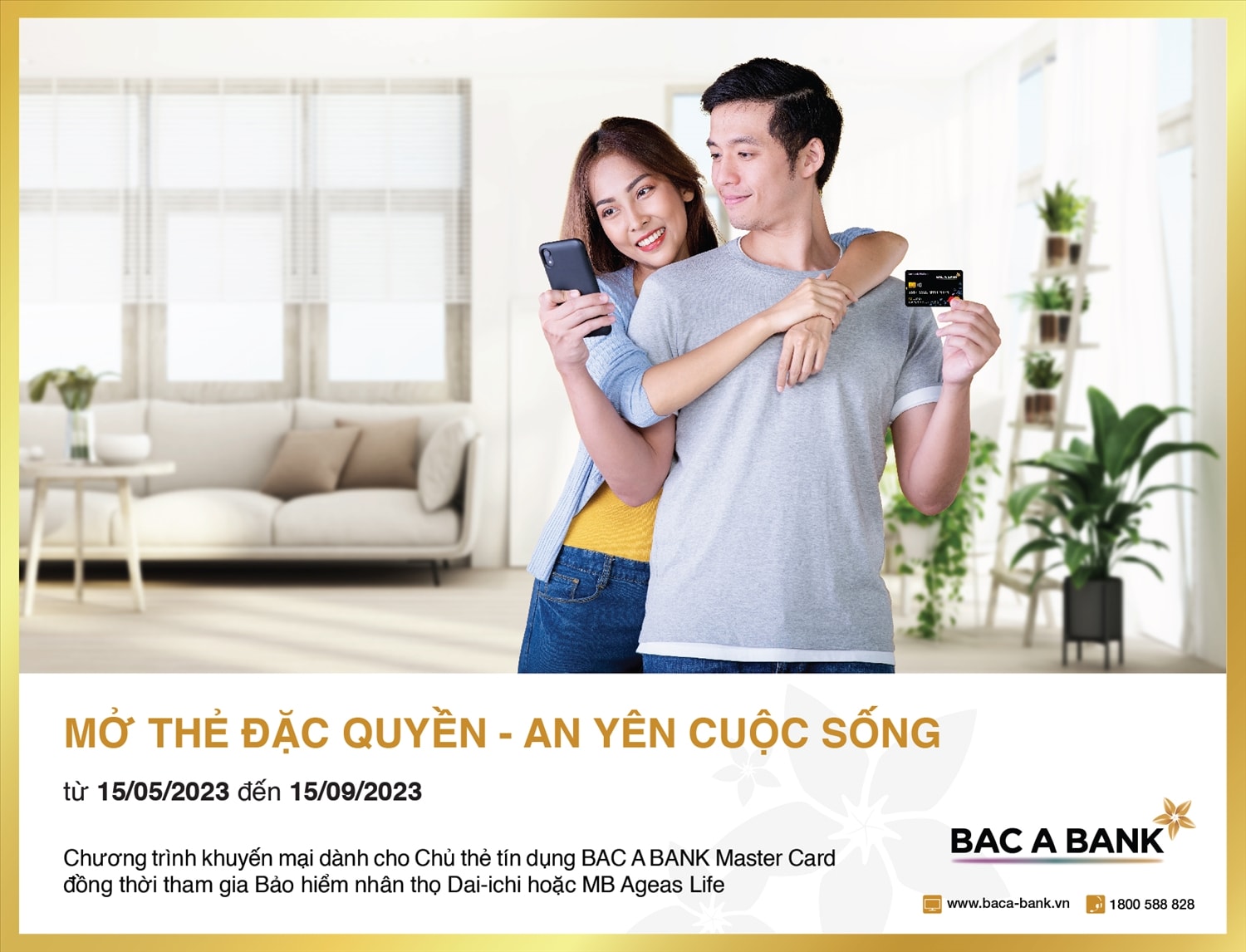 Sở hữu thẻ tín dụng quốc tế  BAC A BANK: Nhận ưu đãi độc quyền, hoàn phí bảo hiểm 