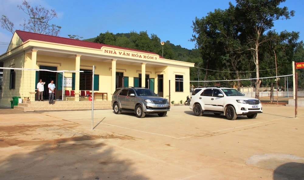 Nhà văn hoá ở xã Tăng Thành, huyện Yên Thành được đầu tư khang trang, đồng bộ