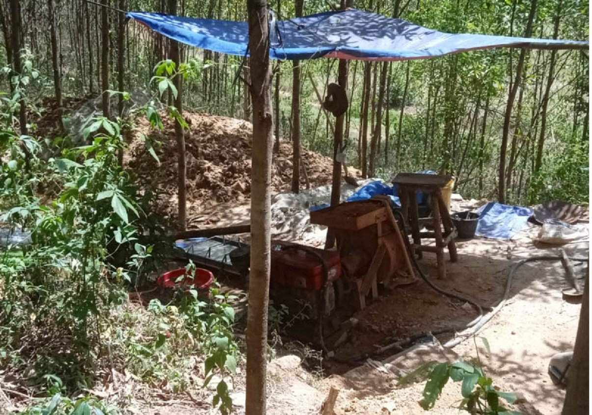 Thiết bị được các đối tượng dùng để khai thác vàng