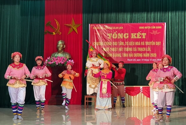 Sở Văn hóa, Thể thao và Du lịch đã mở một số lớp về dạy hát tuồng tại xã Thạch Lỗi Sở Văn hóa, Thể thao và Du lịch đã mở một số lớp về dạy hát tuồng tại xã Thạch Lỗi