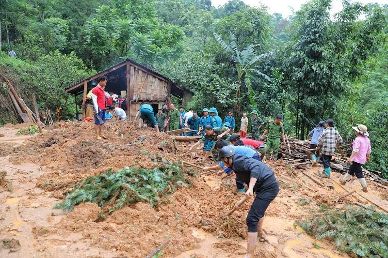 Vụ sạt lở xảy ra tại Hà Giang ngày 05/7 (Ảnh IT)