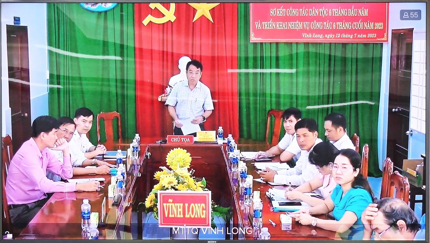 Đại biểu tỉnh Vĩnh Long phát biểu tại Hội nghị