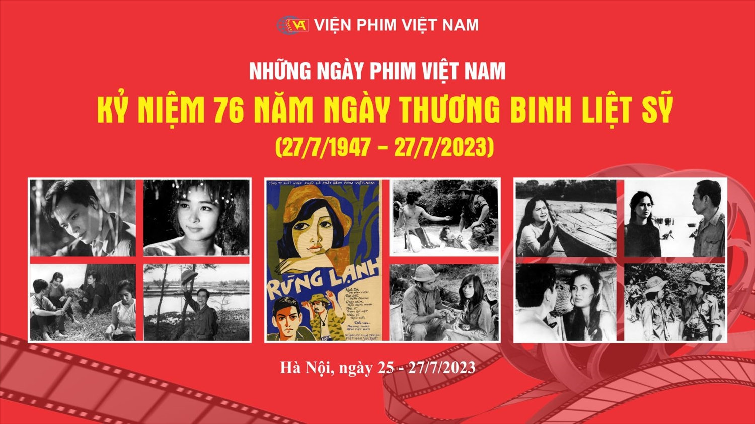 Tổ chức chương trình phim truyện điện ảnh kỷ niệm 76 năm Ngày Thương binh - Liệt sỹ 27/7