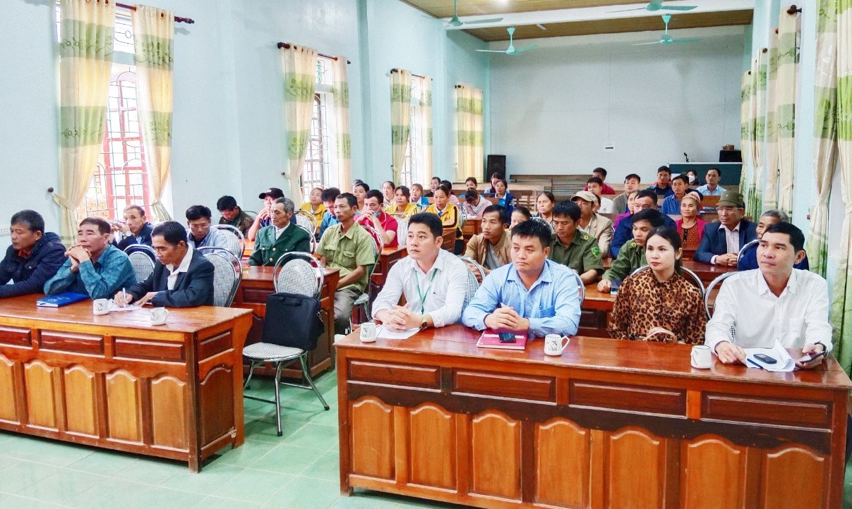 Một buổi triển khai tập huấn phổ biến giáo dục pháp luật cho đội ngũ cán bộ cốt cán, Người có uy tín... ở địa phương