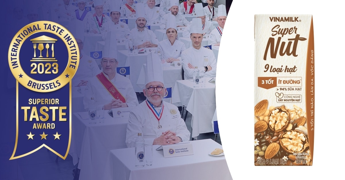 Sữa 9 Loại Hạt Vinamilk Super Nut đã chinh phục hơn 200 giám khảo để đạt đánh giá cao nhất 