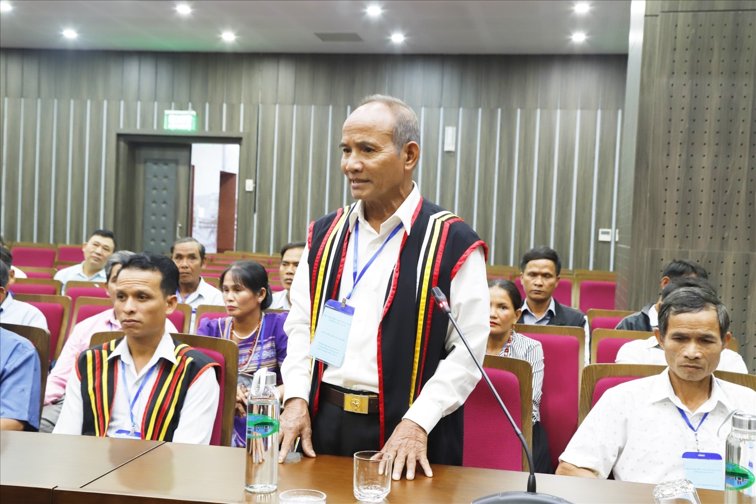 Đại biểu Người có uy tín tỉnh Quảng Ngãi phát biểu