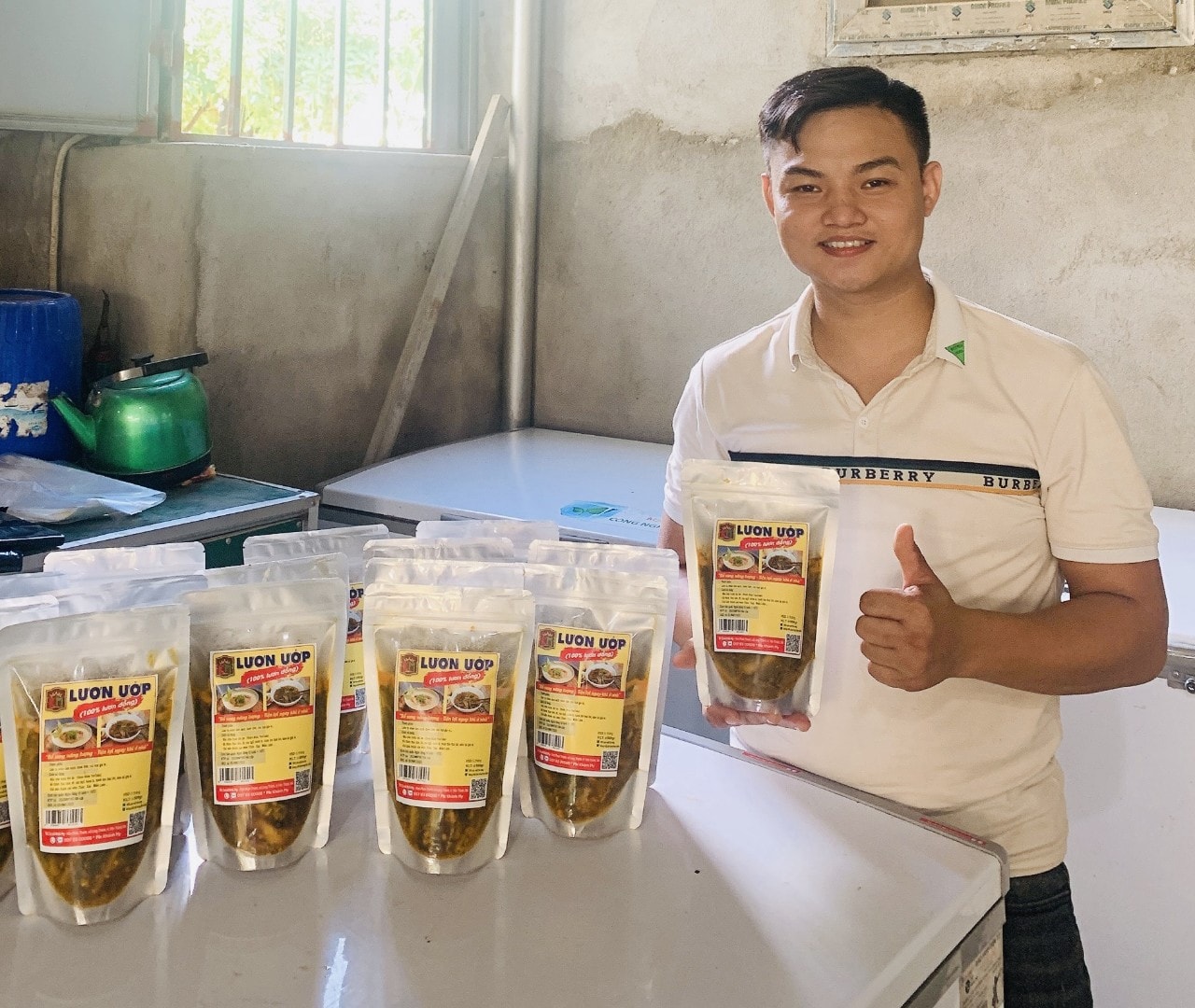Sản phẩm lươn ướp của làng Nghề Phan Thanh