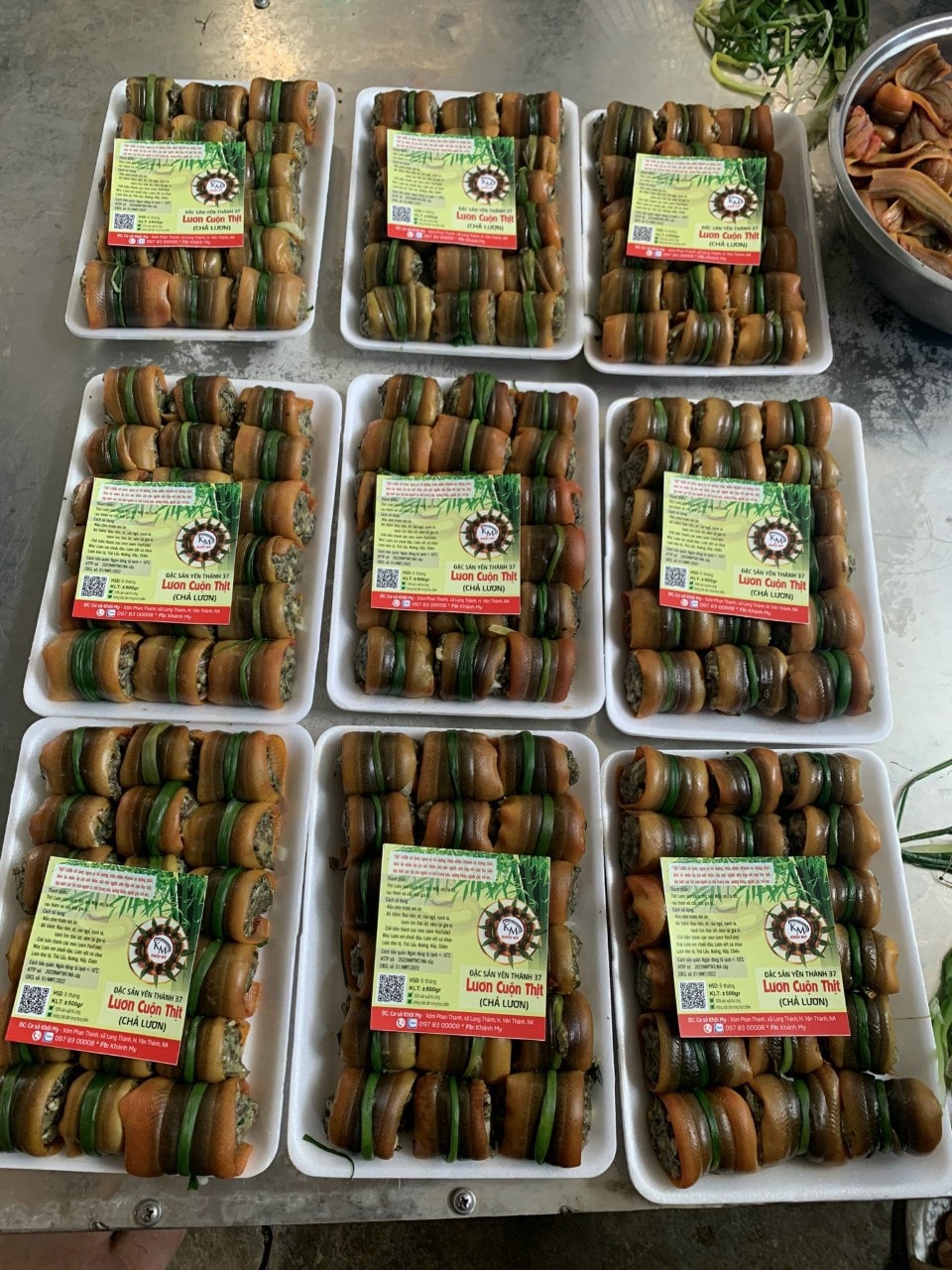 Sản Phẩm lươn cuộn thịt truyền thống Phan Thanh.